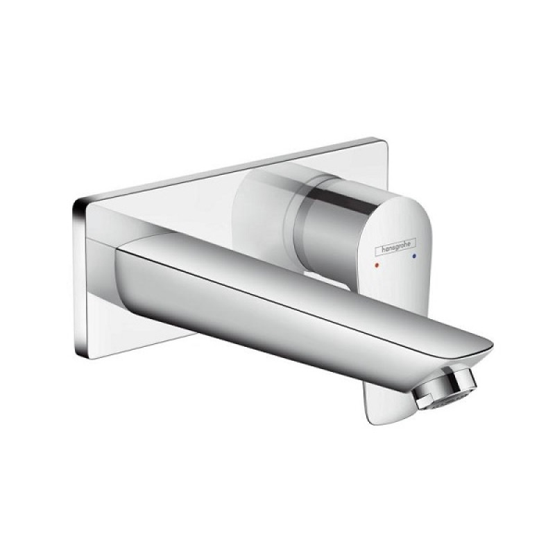 Hansgrohe iebūvējamā izlietnes maisītāja Talis E virsapmetuma daļa, 2 caurumu, iztece 165 mm, no sienas, hroms