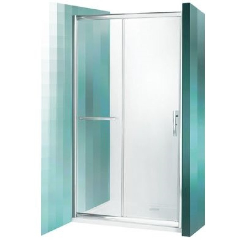 Roth dušas durvis PXD2N, 1300 mm, h=2000, briliants/caurspīdīgs stikls
