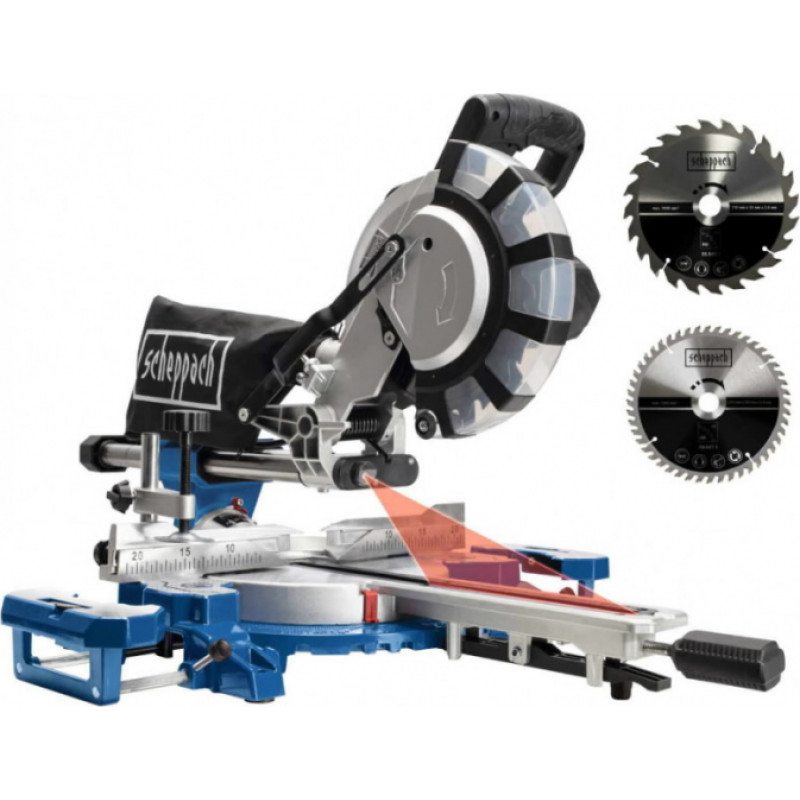 Scheppach Leņķzāģis HM254SPX + zāģa asmens, Scheppach