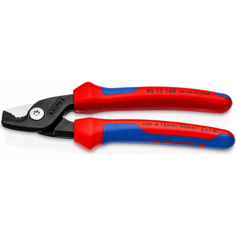 Knipex Kabeļu grieznes StepCut D15mm/50mm2 DR, Knipex