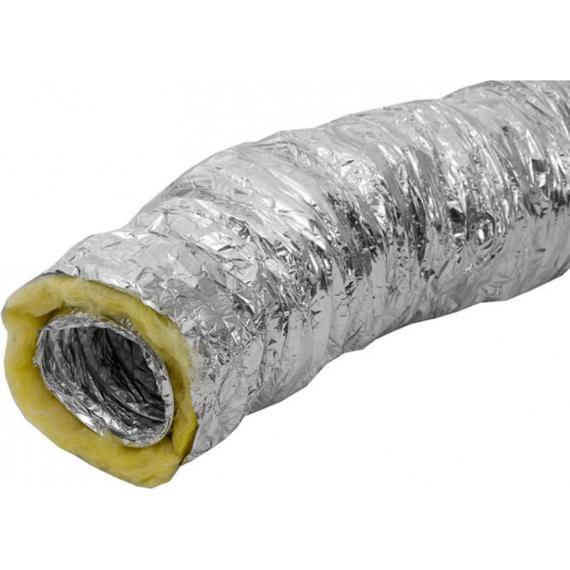 Europlast gaisa vads uz stieples pamata, termiski izolēts, Aluflex THERMO, Ø125mm-10m