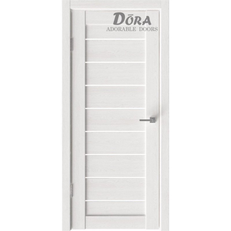 Dora Flash-8, PVC Pārklājuma, Durvju Komplekts - Vērtne, Kārba, 2 Eņģes, Ar Polipropilēna Pārklājumu, Latte, 70x200cm
