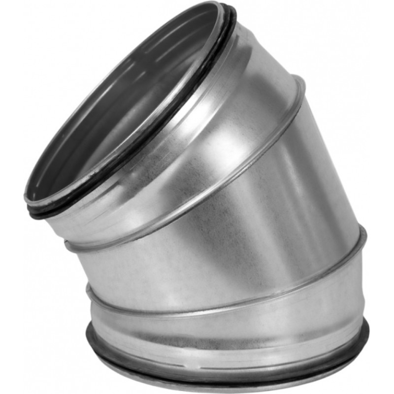 Europlast līkums metāla, 45°- Ø250mm ar gumijām