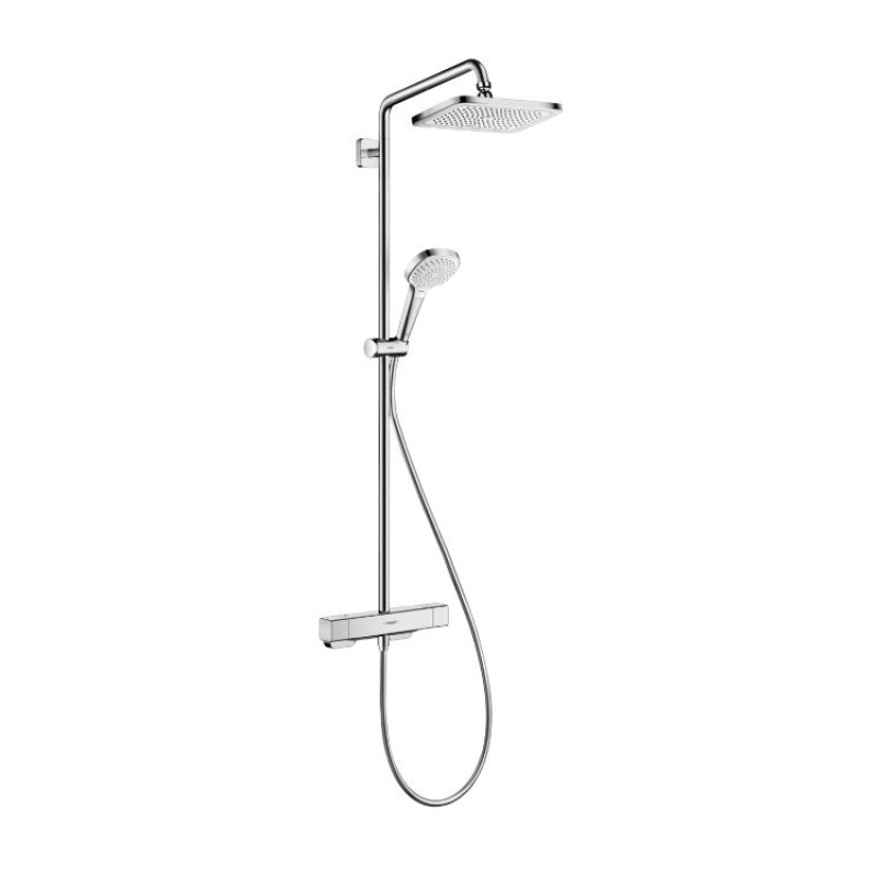 Hansgrohe Croma E 280 1jet dušas sistēma ar termostatu, hroms - gab.