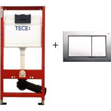 Tece profil Base WC rāmja komplekts, hromēta skalošanas spiedpoga - gab.