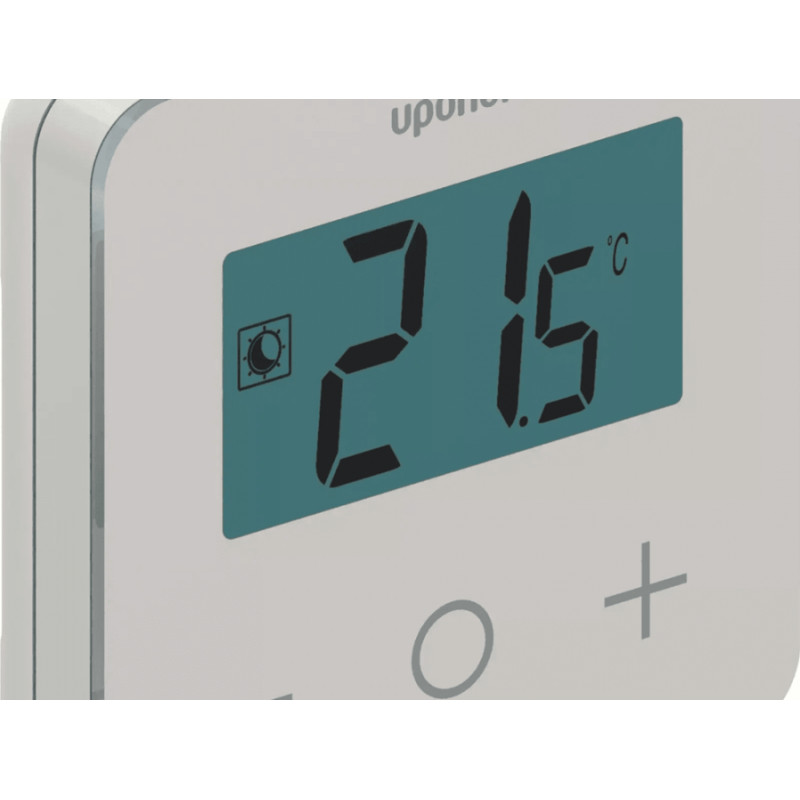 Uponor Base termostats ar displeju T-27 230V RAL9016 - gab.