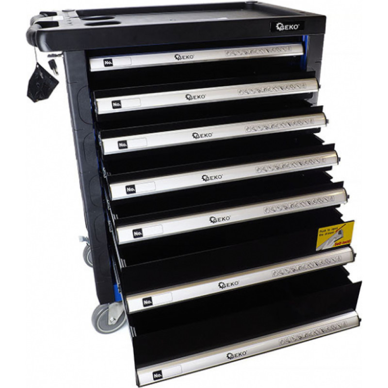 Geko Servisa instrumentu skapis PREMIUM, 7 atvilktnes Geko