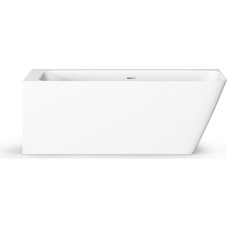 PAA vanna Quadro Corner D, 1600x750 mm, balta akmens masas