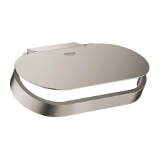 Grohe tualetes papīra turētājs ar vāciņu Selection, brushed hard graphite