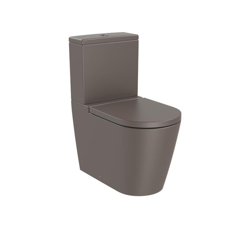 Roca poda apakša Inspira Round Rimless, 375x645 mm, universāls izvads, coffee