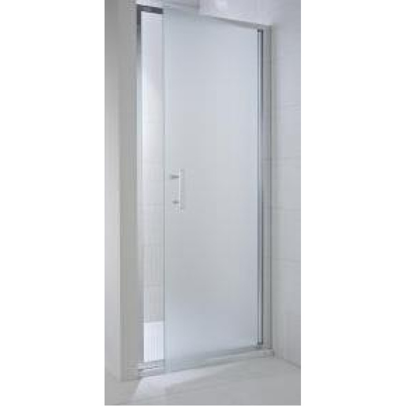 Jika dušas durvis Cubito Pure, 800 mm, h=1950, spīdīgs sudrabs/caurspīdīgs stikls