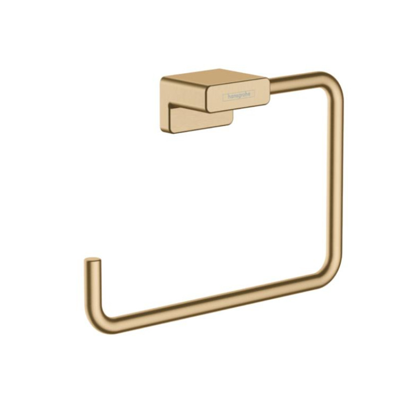 Hansgrohe dvieļu riņķis AddStoris, brushed bronze