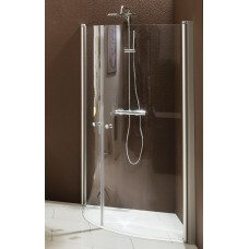 Balteco dušas stūris Arc, 900x900 mm, h=1900, r=500, matēts/caurspīdīgs stikls