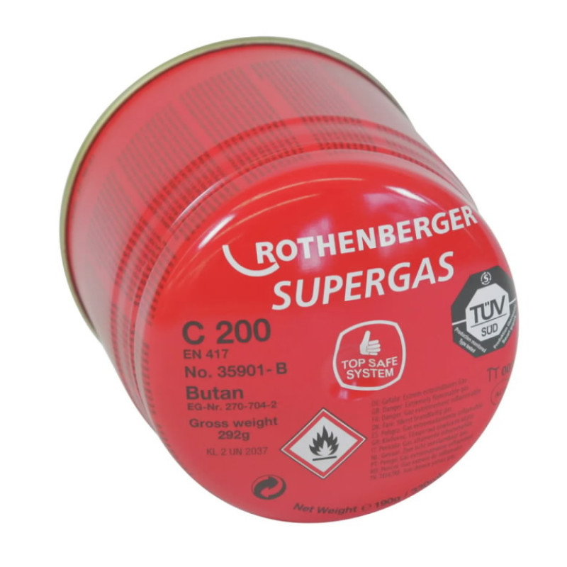 Rothenberger C 200 Supergas gāzes balons, 190 ml, Rothenberger
