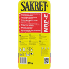 Sakret MRP-E Minerālais dekoratīvais apmetumss (lietutiņš) 2mm, 25kg