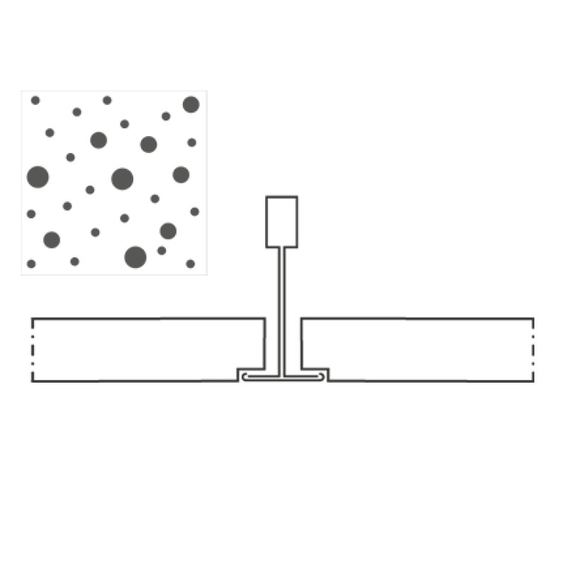 Knauf Danoline Plaza akustiskie, ģipša, piekaramie griesti 12.5x600x600mm, A+, S15, U8/15/20