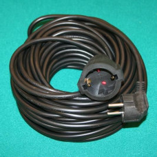 - Pagarinātājvads 50m , ar zemējumu, 3Gx1.5mm, 2250W, 16A melns