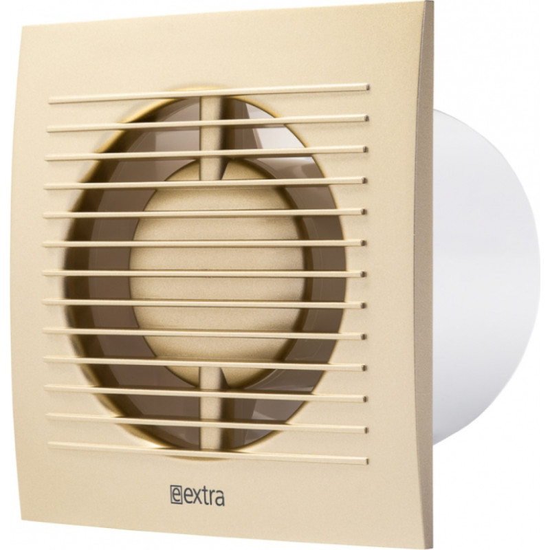Europlast elektroventilators E-EXTRA, Ø100mm ar taimeri, zelta
