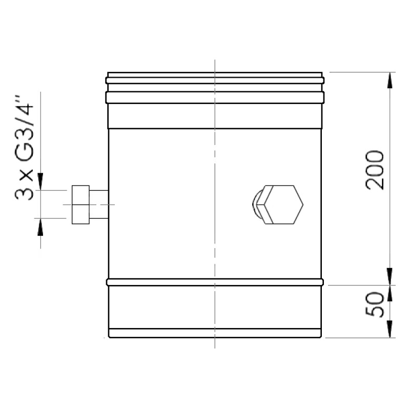 Almeva Mērījuma pieslēguma veidgabals EW/180 - gab.