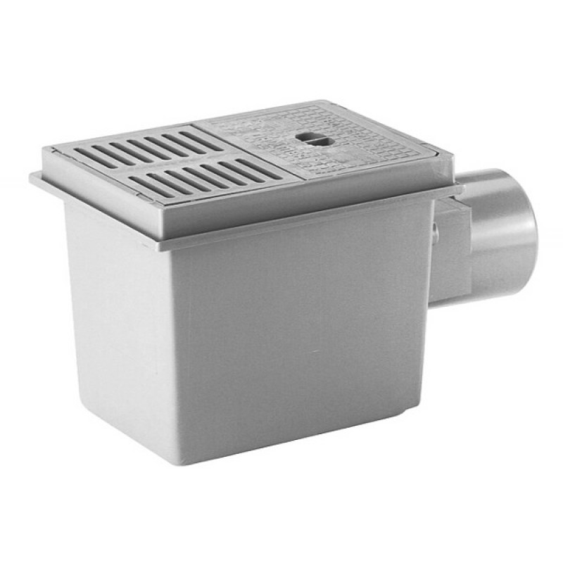 H&L Traps DN110 ar pretvārstu, horizontāls - gab.