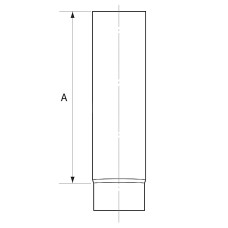 Almeva KH caurule 0.5m DN180 - gab.