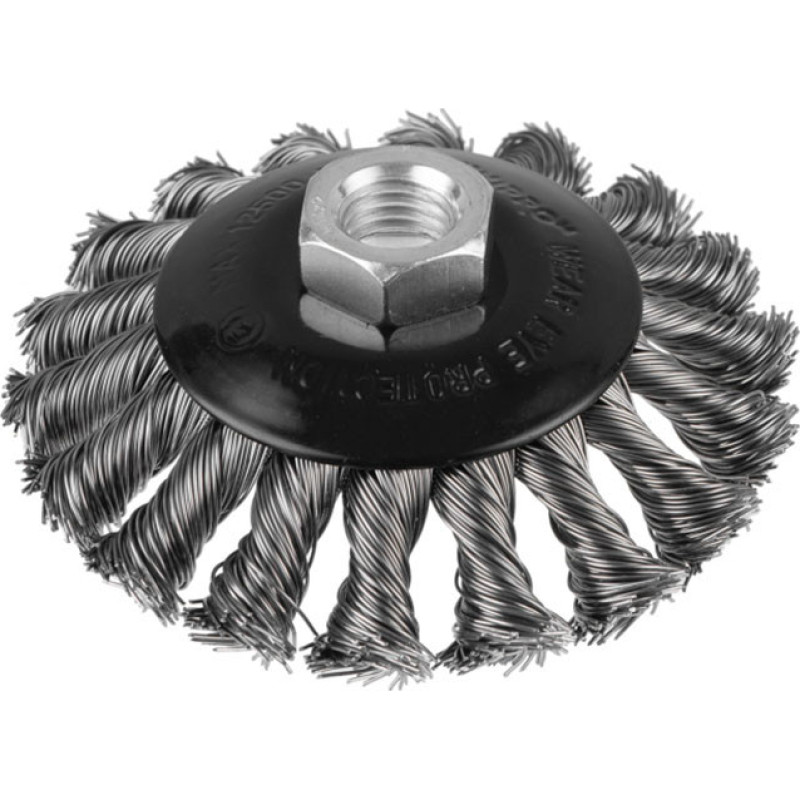 Dnipro-M Ieliekta birste M14 100mm, pīti tērauda zari DNIPRO-M