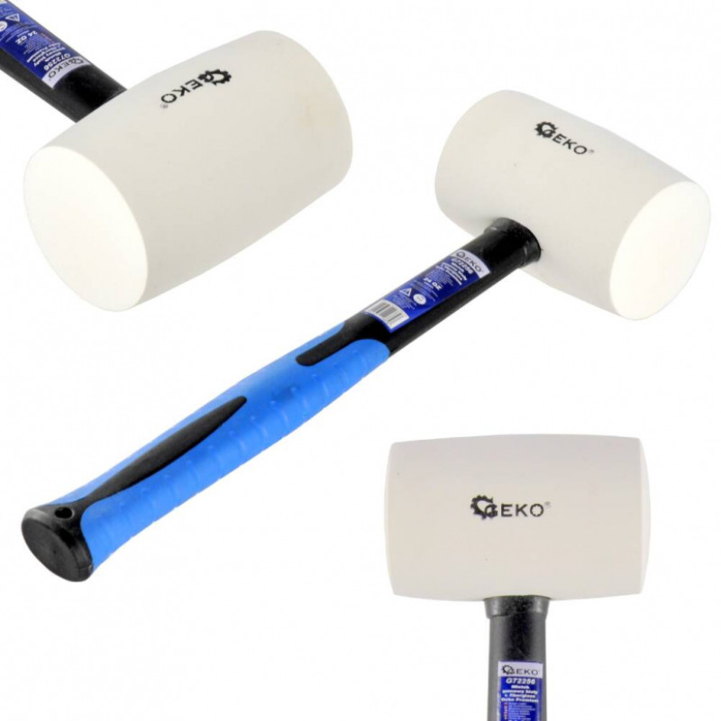 Geko Āmurs gumijas  850g balts ar stikla šķ. rokturi