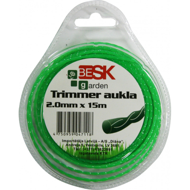 Besk Trimmera aukla 2.0mm*15m twist