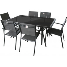 Besk Dārza komplekts, galds ar 6 krēsliem