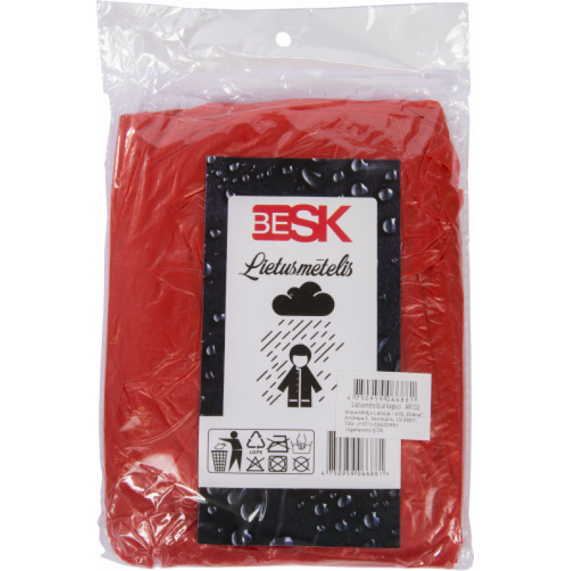 Besk Lietusmētelis ar kapuci