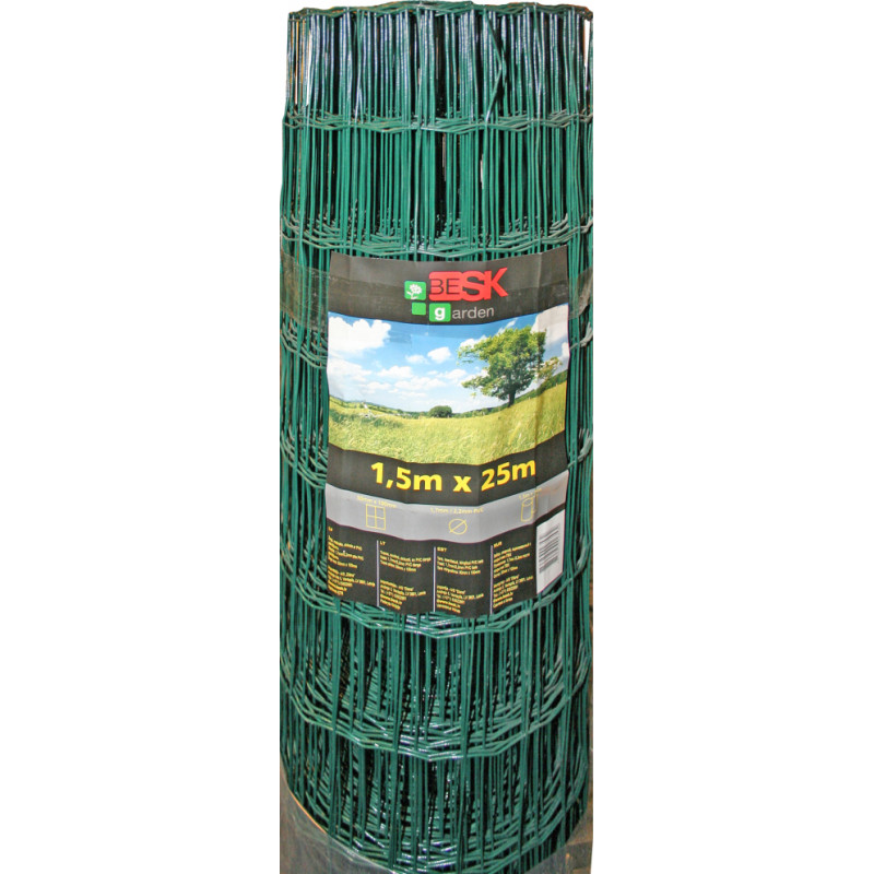 Besk Žogs cinkots ar PVC 1.2mx25m (100x100)