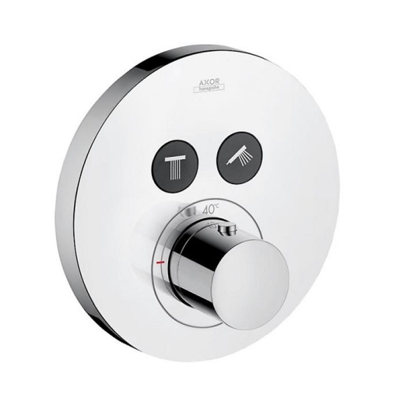 Hansgrohe iebūvējamā termostata ShowerSelect virsapmetuma daļa, 2 ceļu pārslēdzējs, hroms
