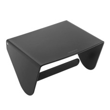 Cosmic tualetes papīra turētājs ar vāciņu Black & White, matēts melns