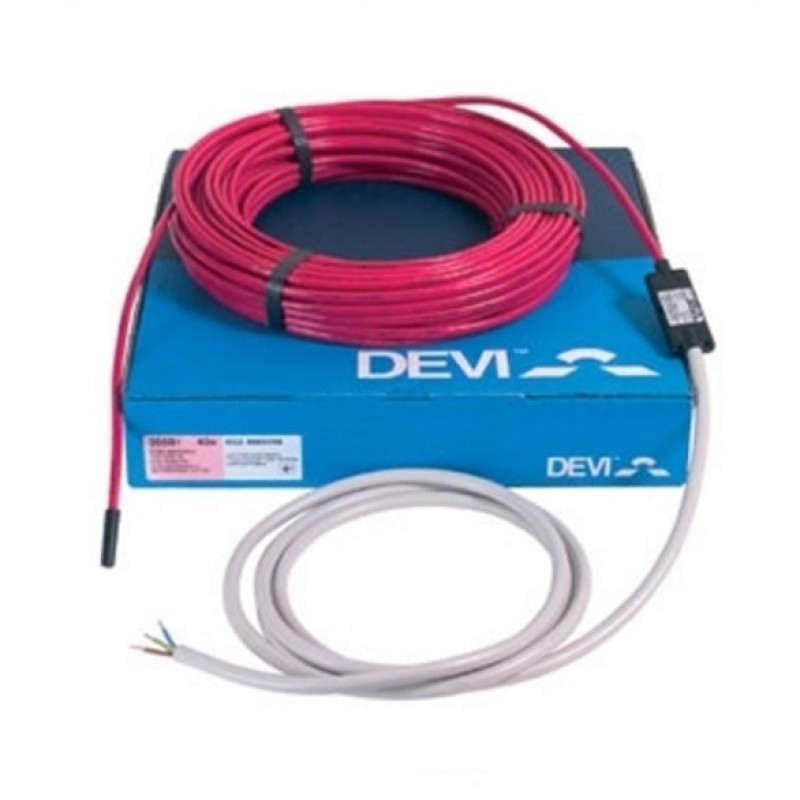 Devi DTIP-10, 100W, 10m, 230V, divdzīslu kabelis apsildei zem koka grīdām