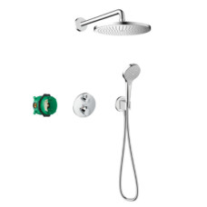 Hansgrohe dušas sistēma ar iebūvējamu termostatu Ecostat S Croma 280 1jet, hroms