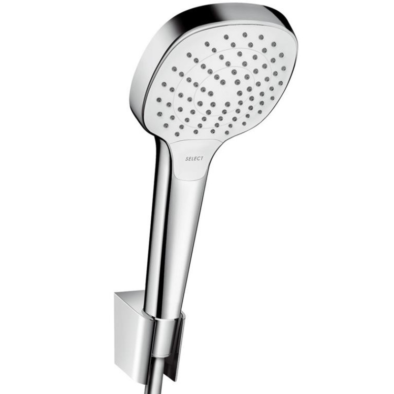 Hansgrohe rokas dušas komplekts Croma Select E Vario Porter, 1600 mm, balta/hroms