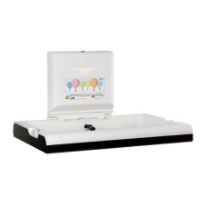 Mediclinics bērnu pārtinamais galds Babymedi, antibakteriāls, horizontāls, balts/melns