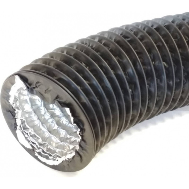 Europlast gaisa vads uz stieples pamata Combyflex, Ø100mm-3m, melns