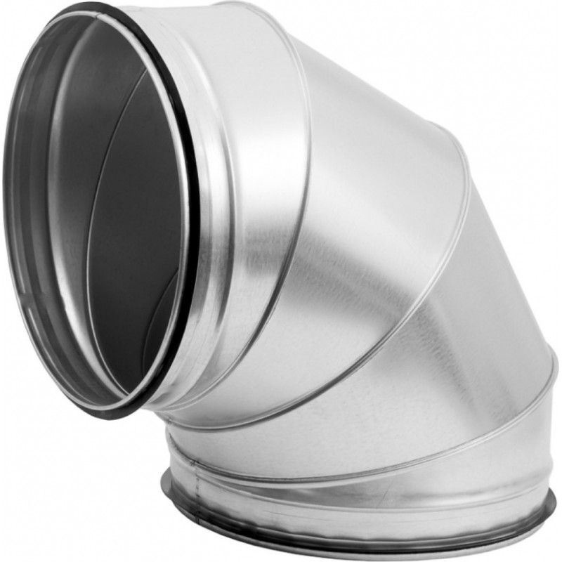 Europlast līkums metāla, 90°- Ø160mm ar gumijām