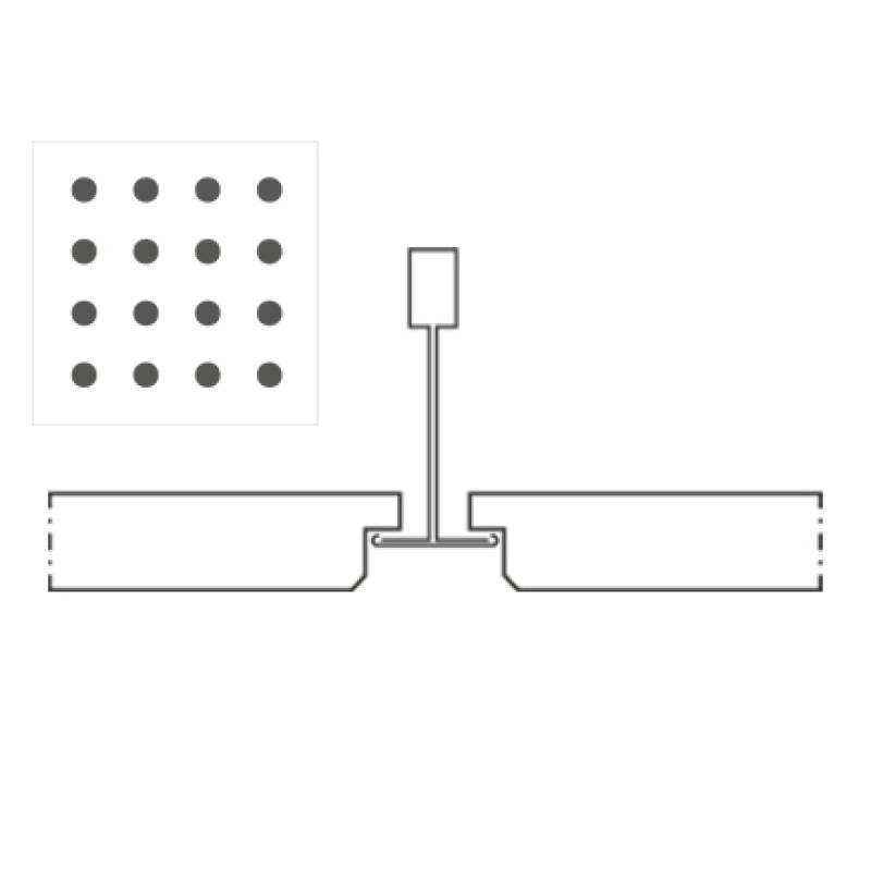 Knauf Danoline Belgravia akustiskie, ģipša, piekaramie griesti 12.5x600x600mm E, S15, G1