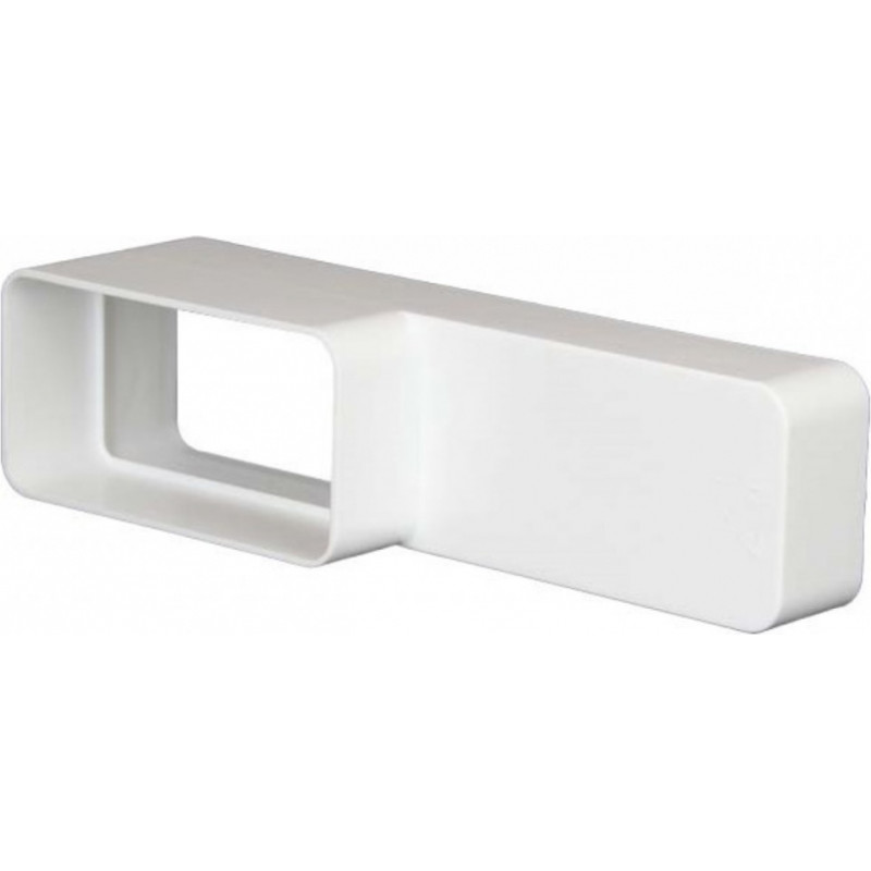 Europlast plakano kanālu savienojums plastmasas, 220x90mm-220x55mm