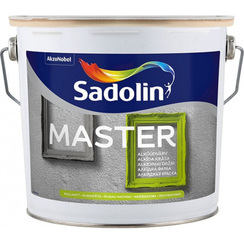 Sadolin Master Pusmatēta krāsa koka un metāla virsmām BW 2.5L