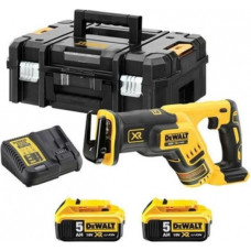 Dewalt Akumulatora zobenzāģis 18V XR (+2x5Ah, lādētājs, koferis) DCS367P2-QW