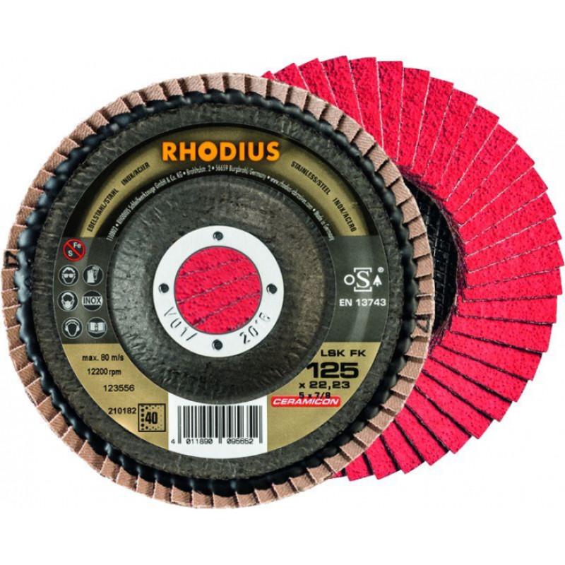 Rhodius Ieloču diski LSK FK 125 x 22.23 K40 - gab.