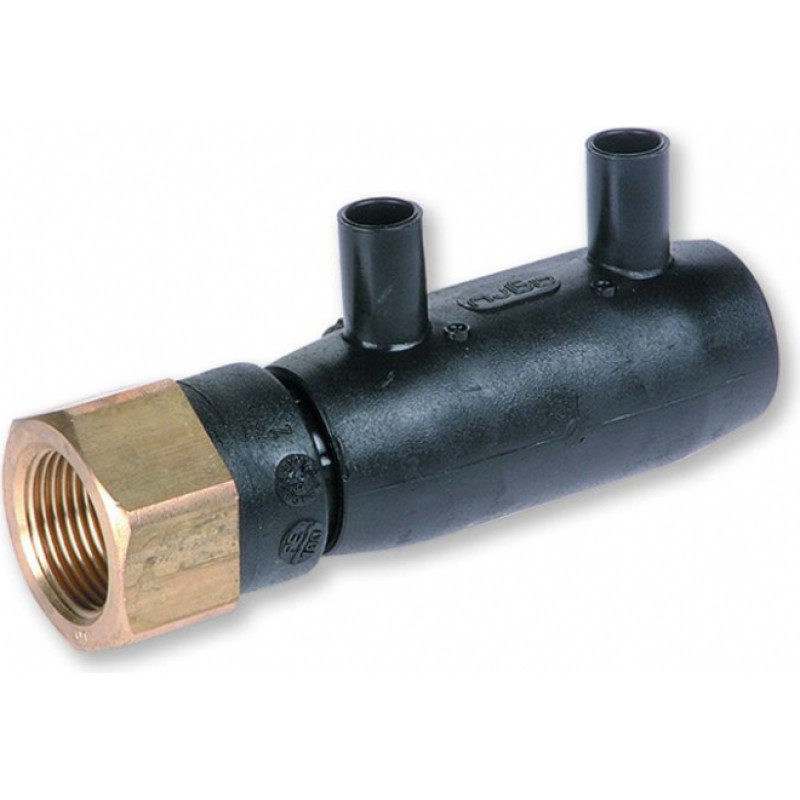 Agru Elektrometināma pāreja ar iekšējo vītni, PE/misiņš D40 1 1/4