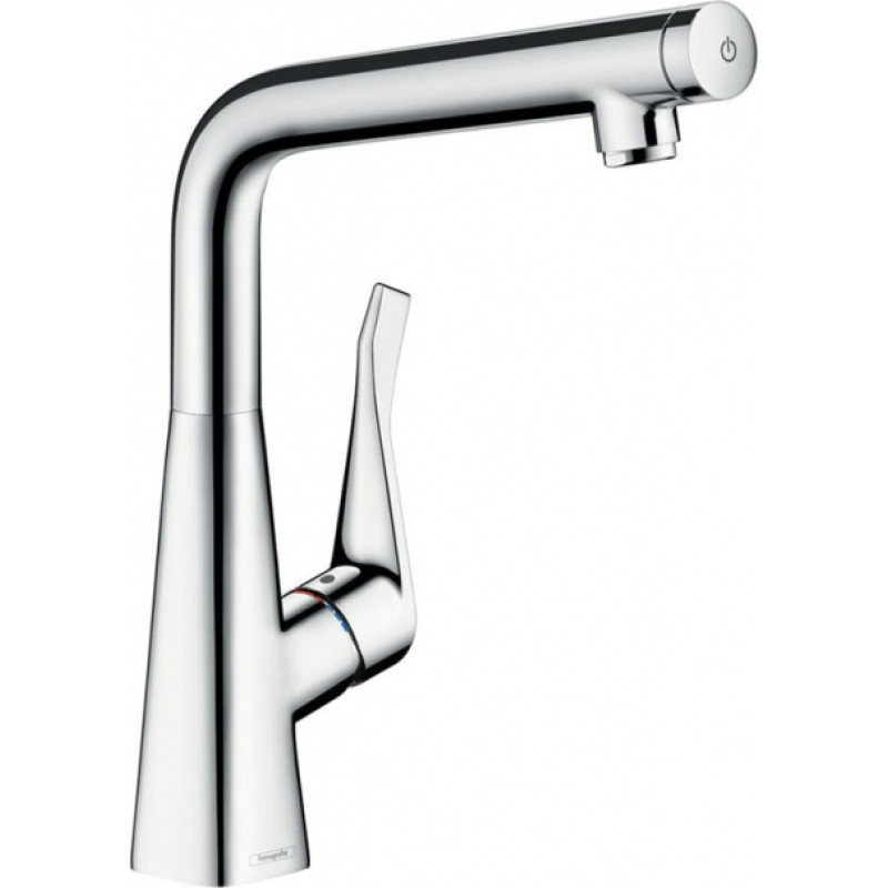 Hansgrohe Metris Select 230 virtuves maisītājs ar ieslēgšanas/izslēgšanas funkciju, hroms - gab.