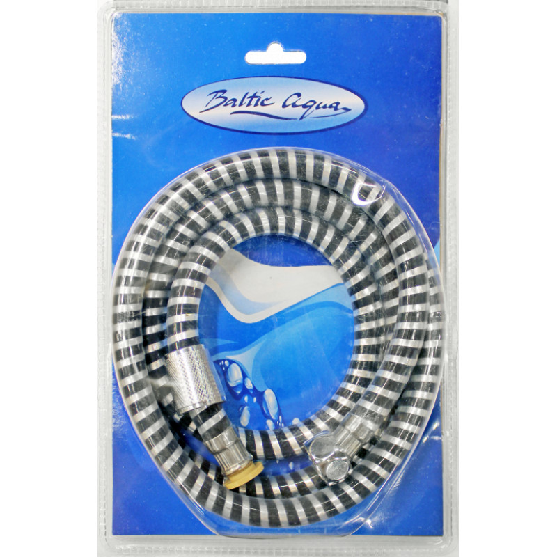 Baltic Aqua Dušas piev. Flex S-2 150cm, dub. pin., kon. uzg., melns