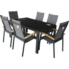Besk Dārza komplekts, galds ar 6 krēsliem