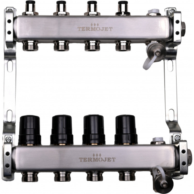 Termojet silto grīdu kolektors Termojet, 4-cilpu