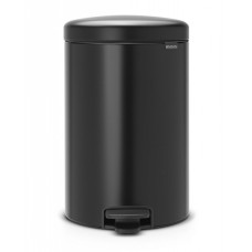 Brabantia atkritumu tvertne ar pedāli NewIcon, 20l, matēts melns